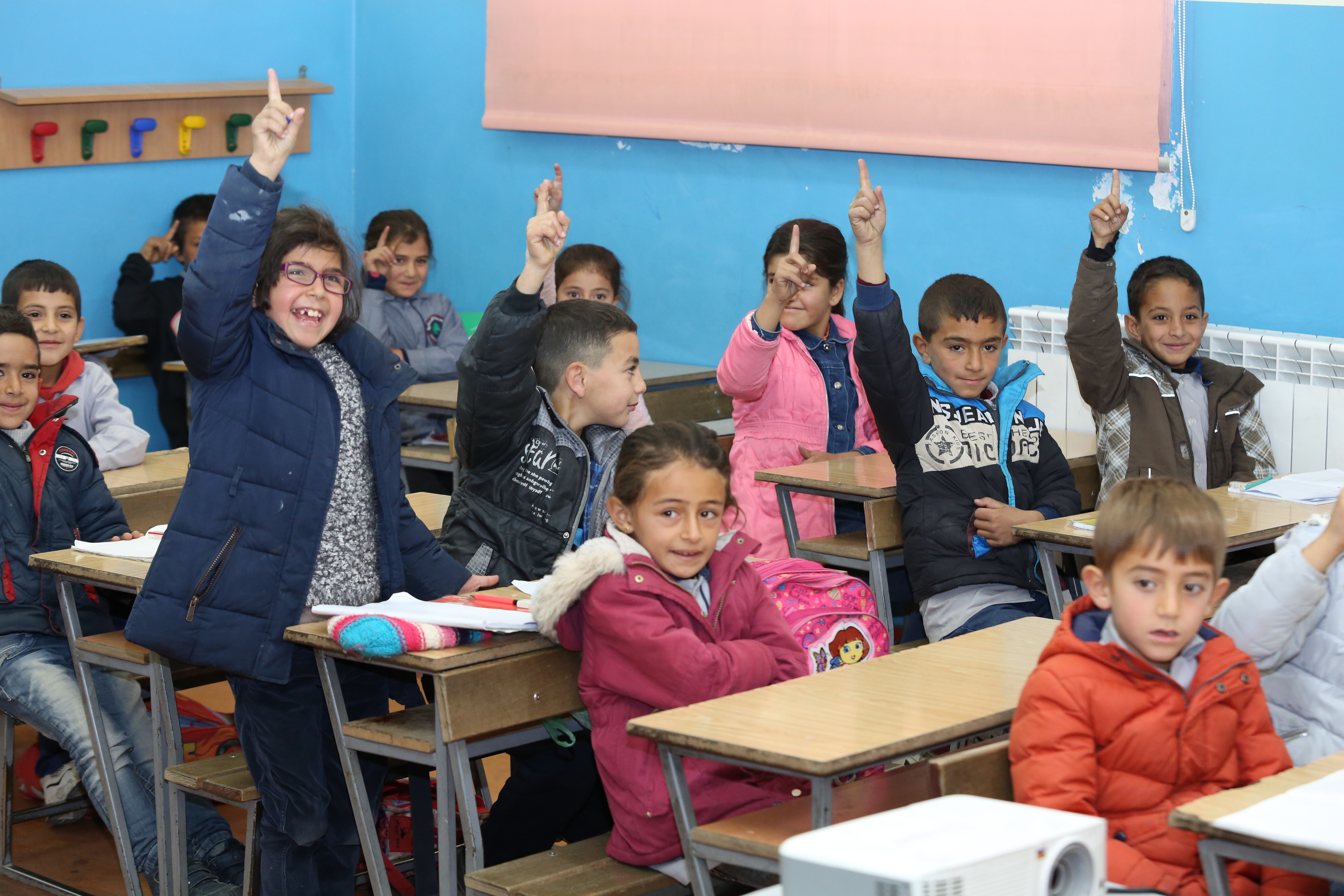 Kids in an elemtary school